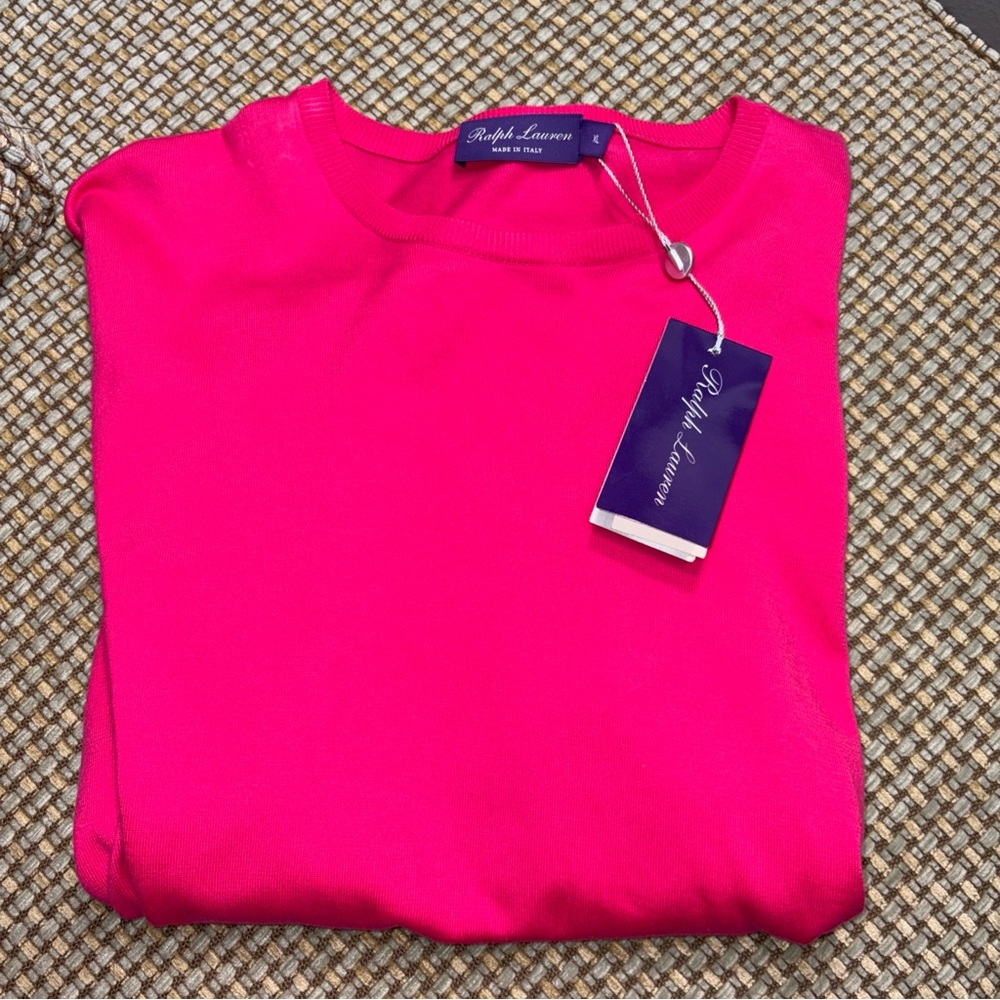 Polo Ralph Lauren Purple Label “cotton crewneck” size men’s XL NWT $695 retail